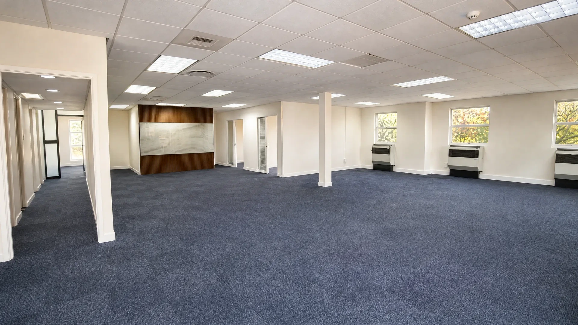 Open plan office area at Lonsdale Building, Pinelands