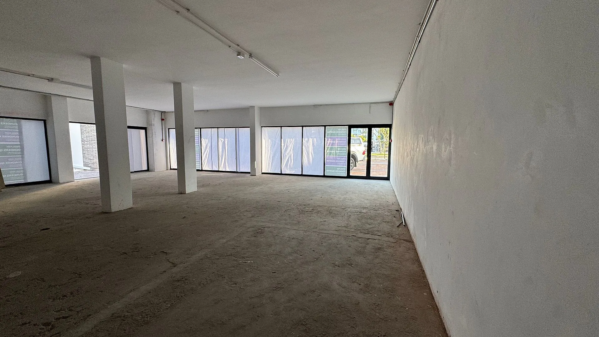Open plan retail area at Founders Quarter Development
