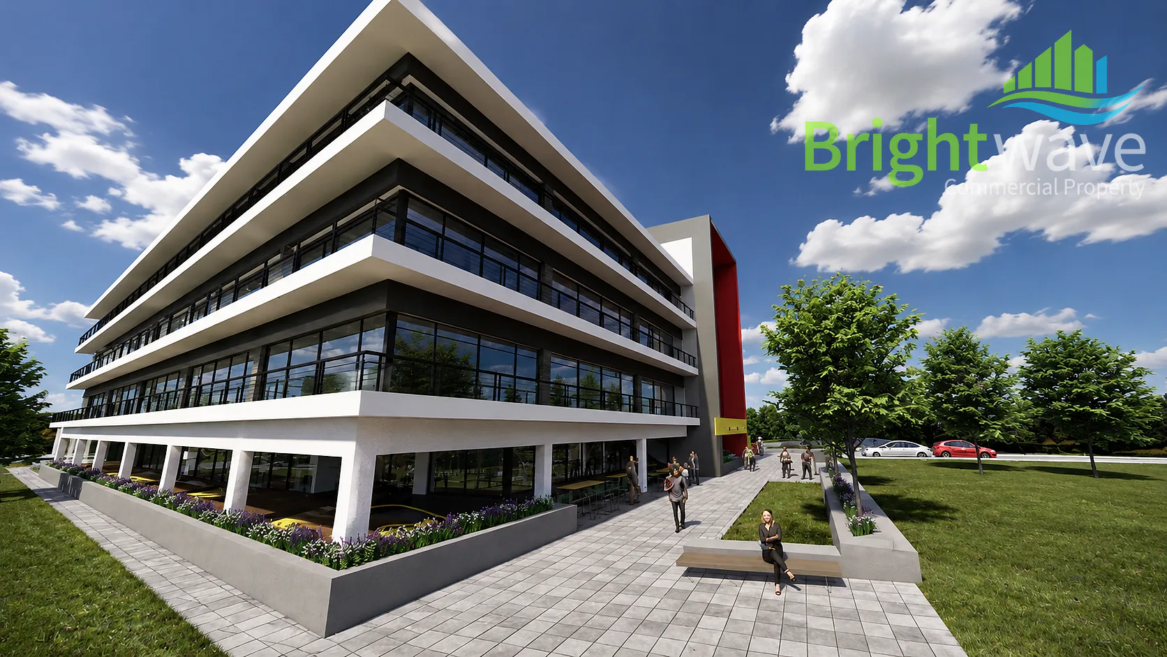 Open plan office area at Golf Park