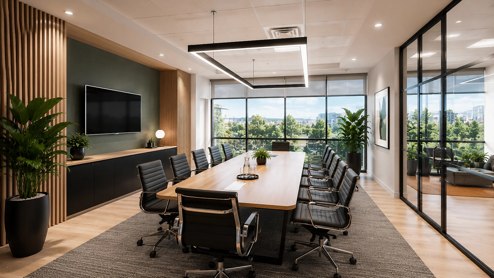 Open plan office area at Golf Park