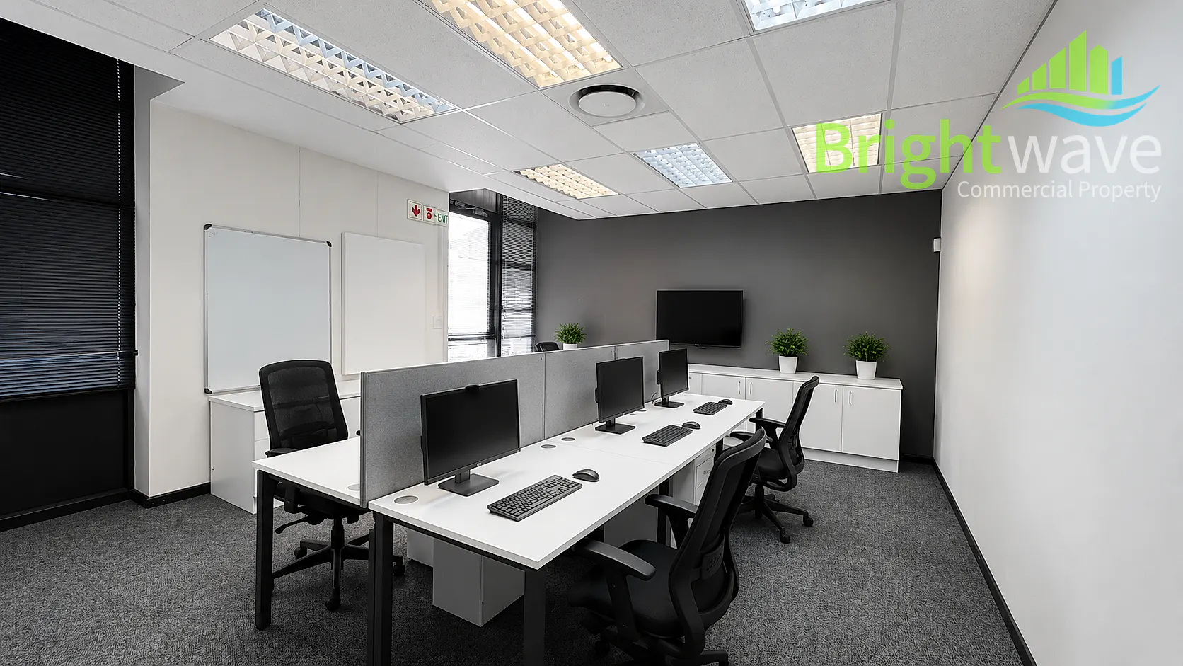 Open plan office area at Black River Park Precinct