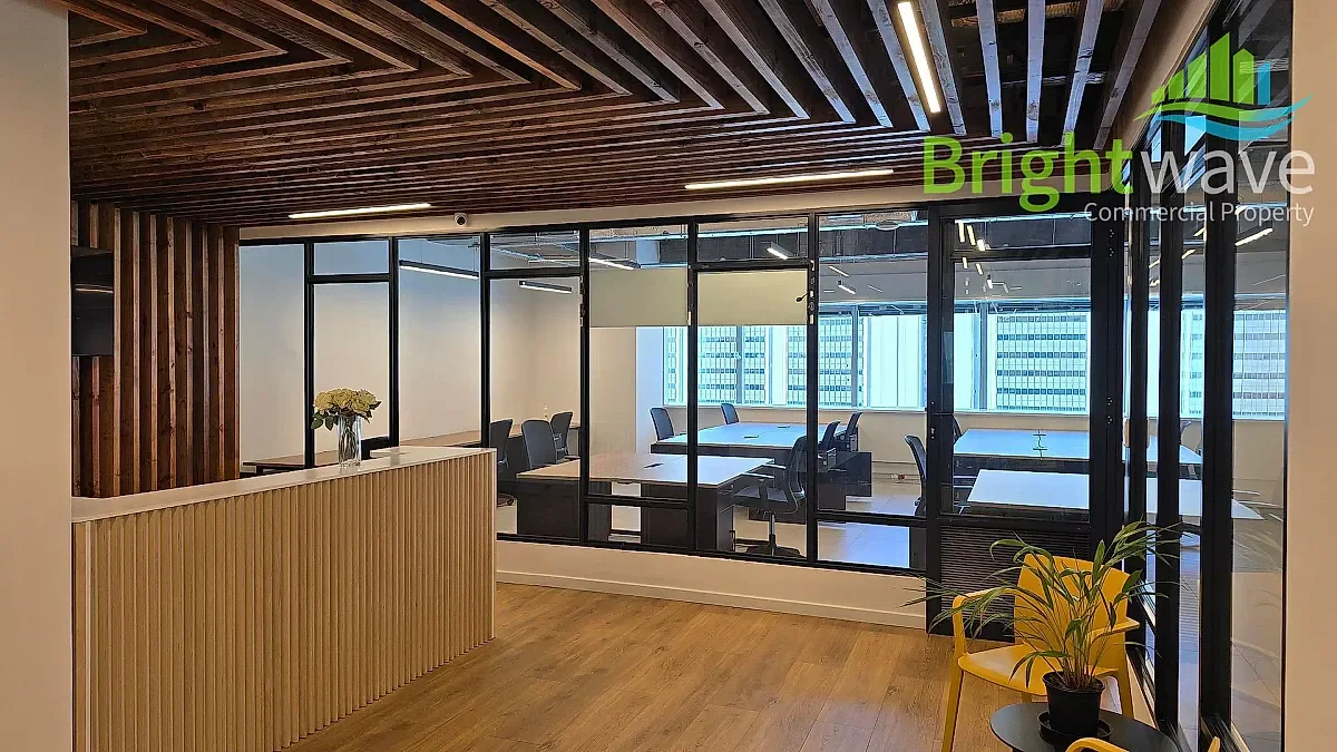 Open plan office area at The Towers