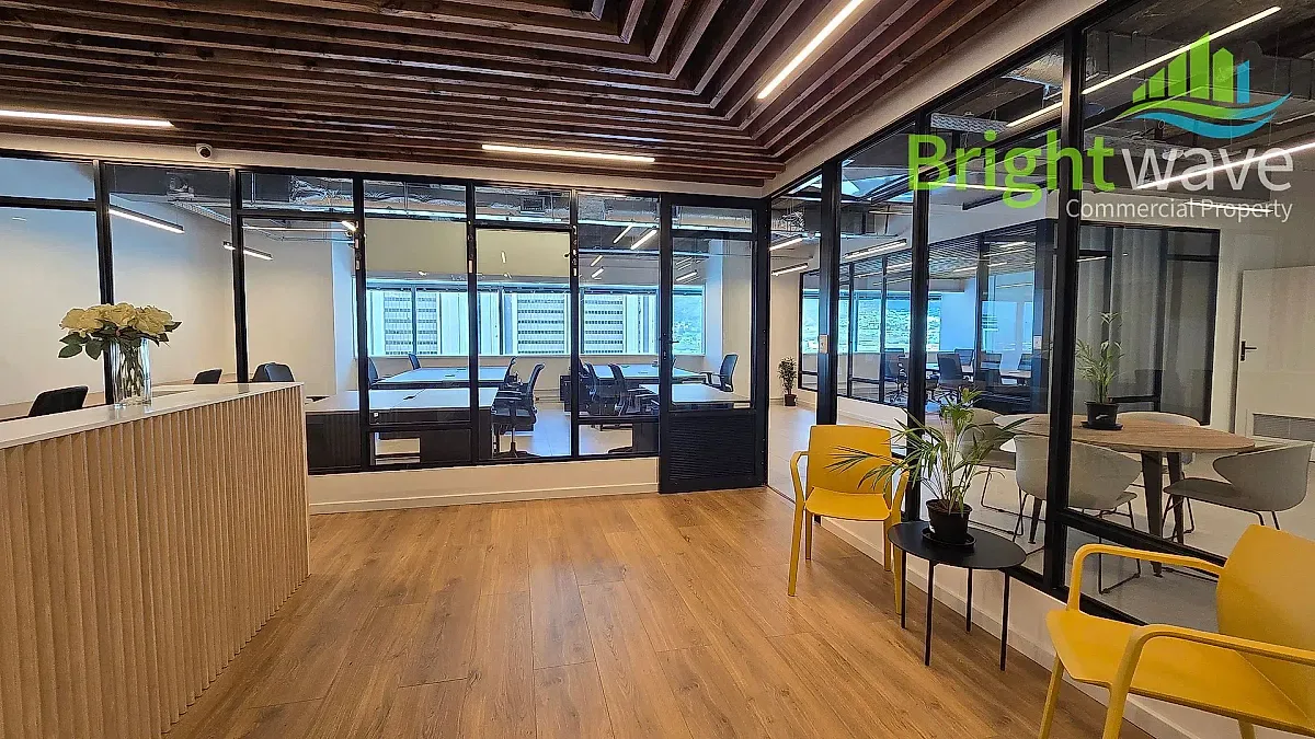 Open plan office area at The Towers