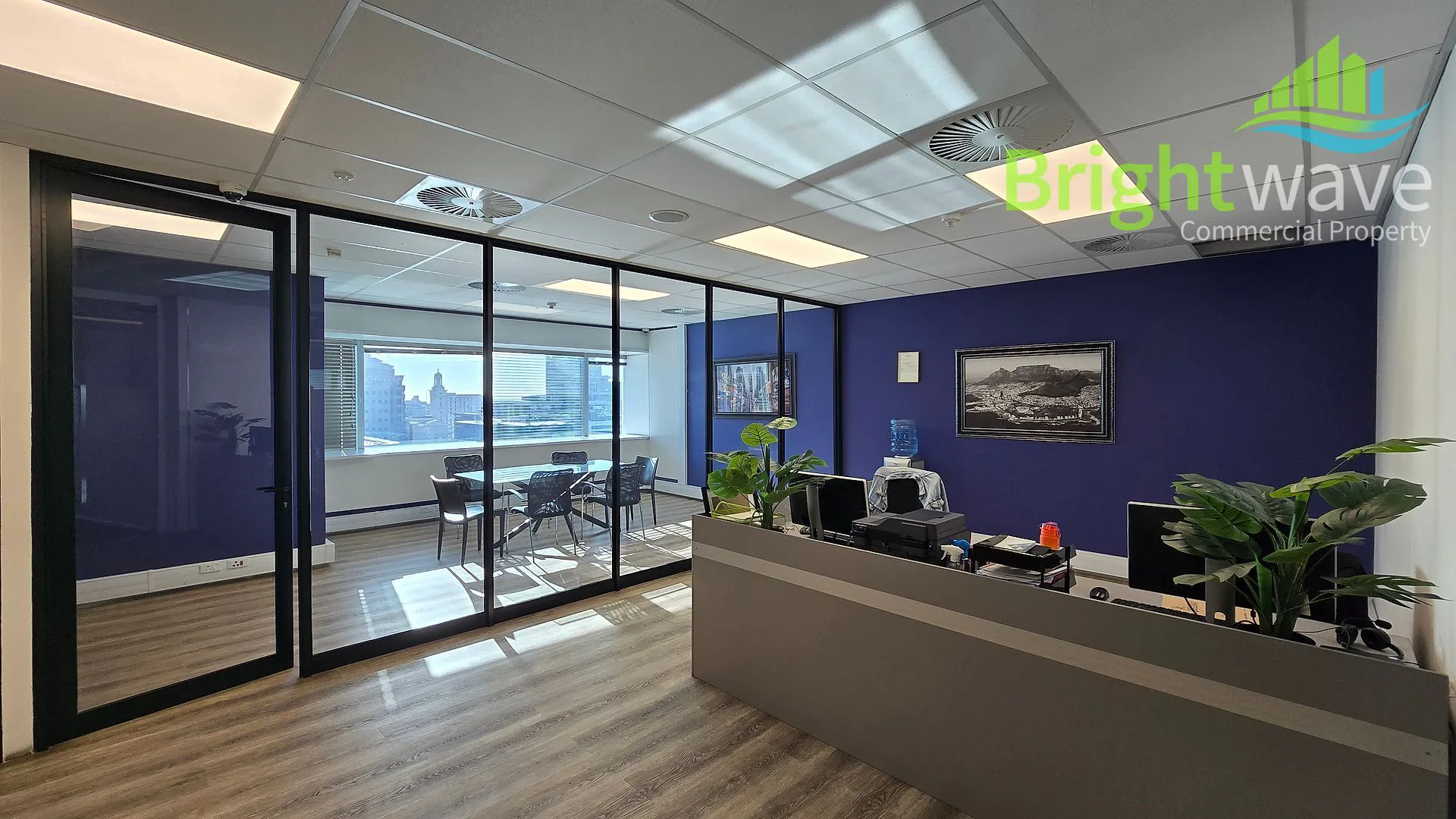Open plan office area at The Towers