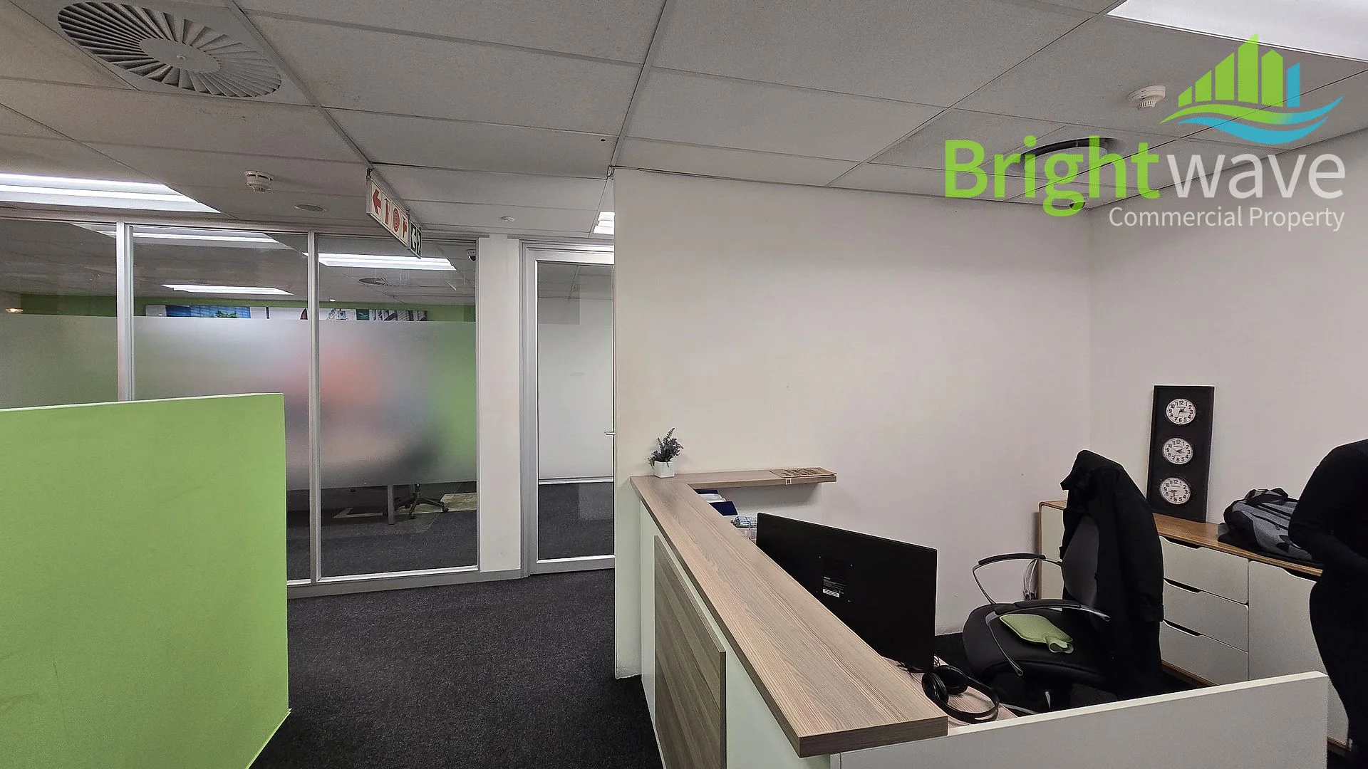 Open plan office area at The Towers