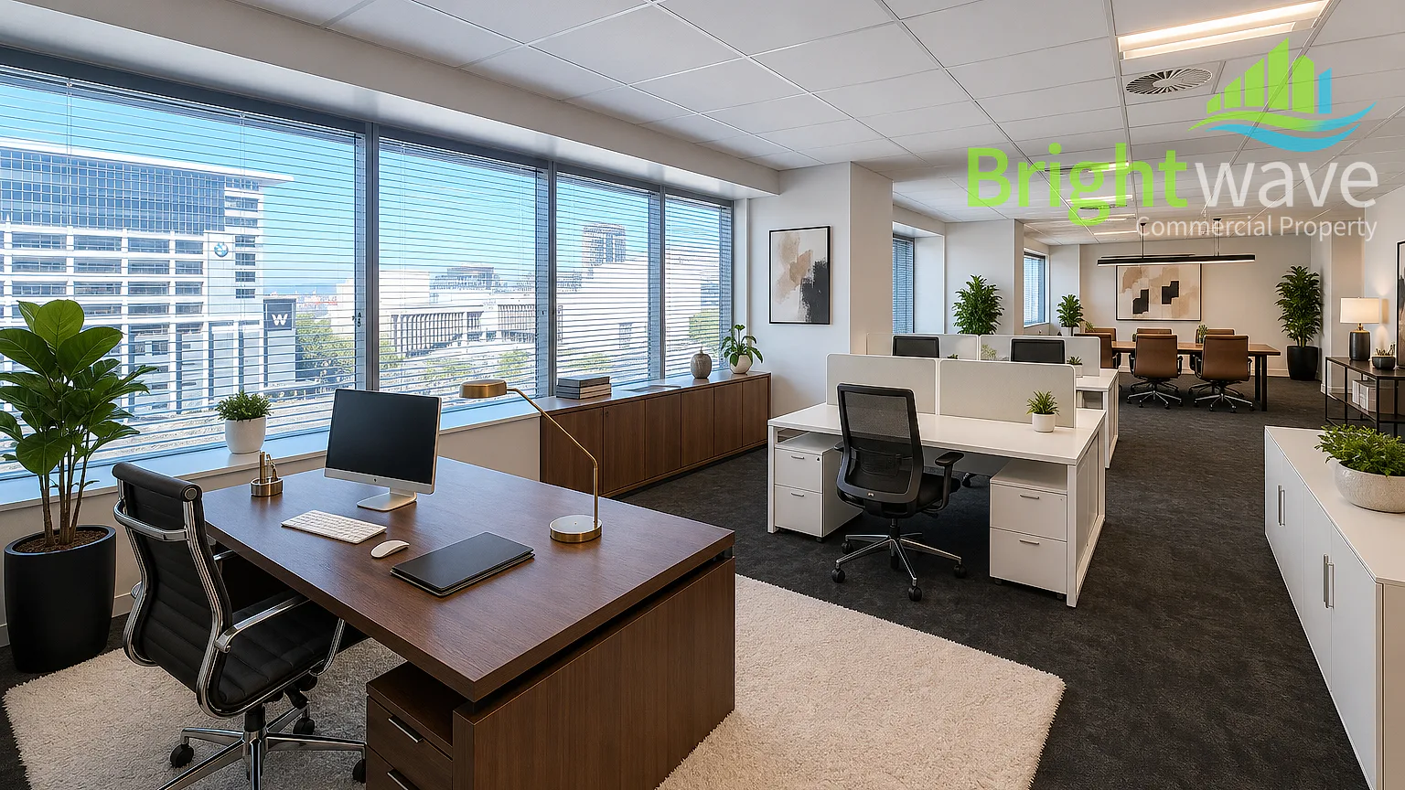 Office layout at The Towers, Foreshore