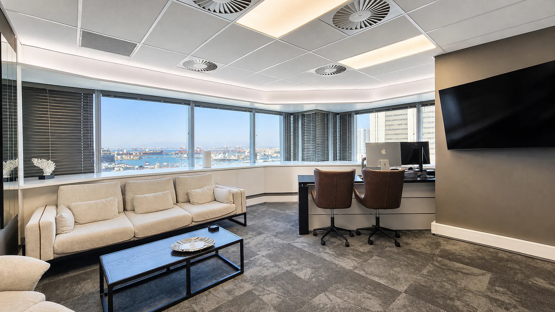 Open plan office area at The Towers