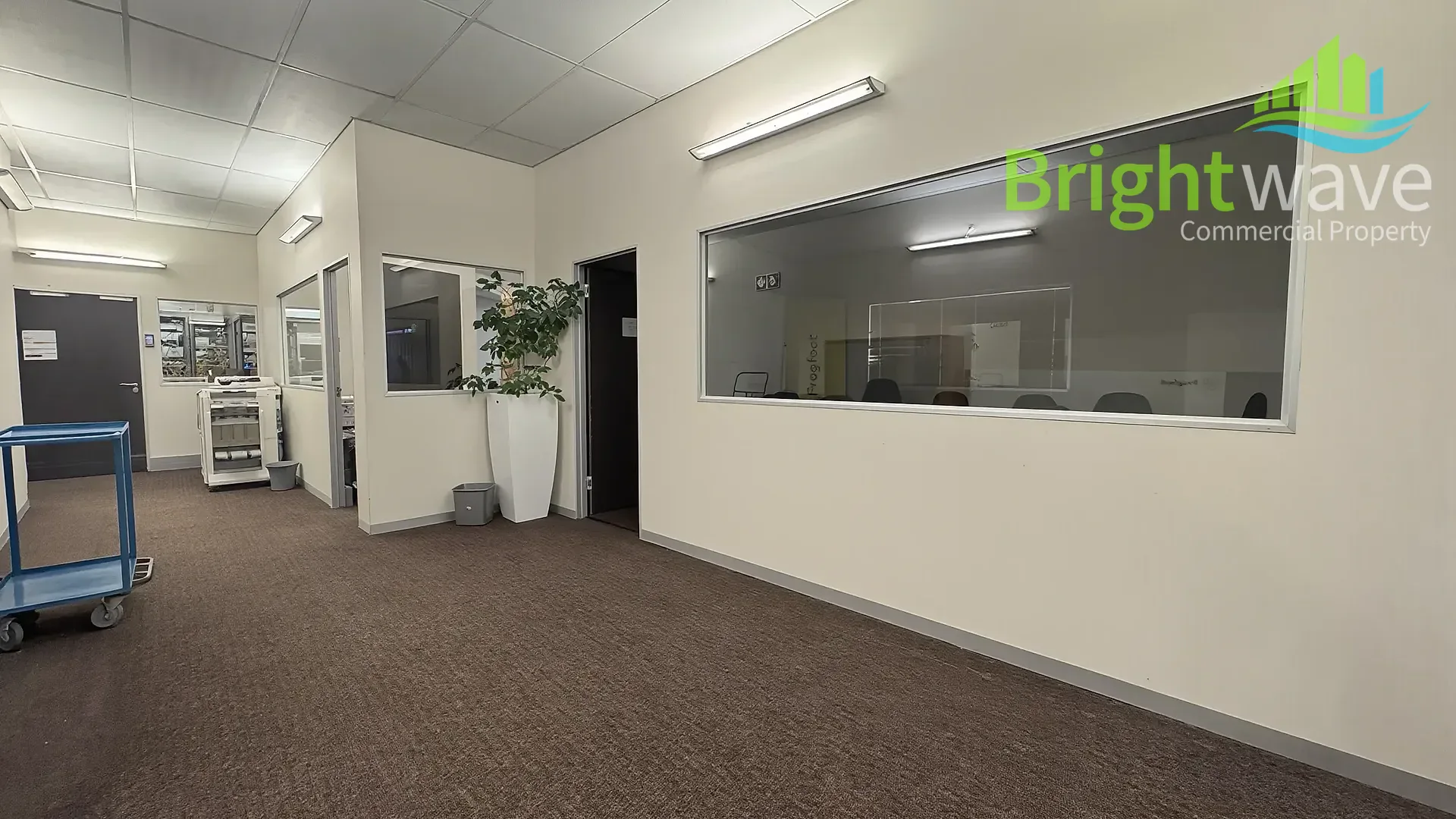 Open plan office area at Waverley Business Park