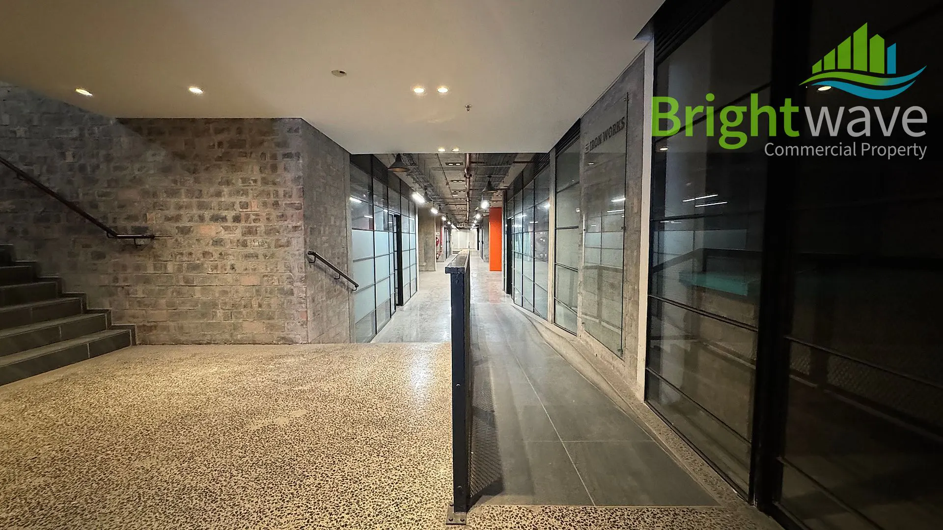 Interior of office space at The Iron Works