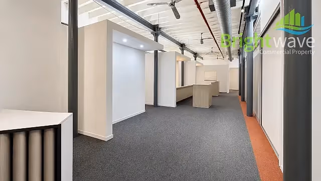 216 m2 office for sale at Buchanan Square Woodstock in Woodstock, reception interior.