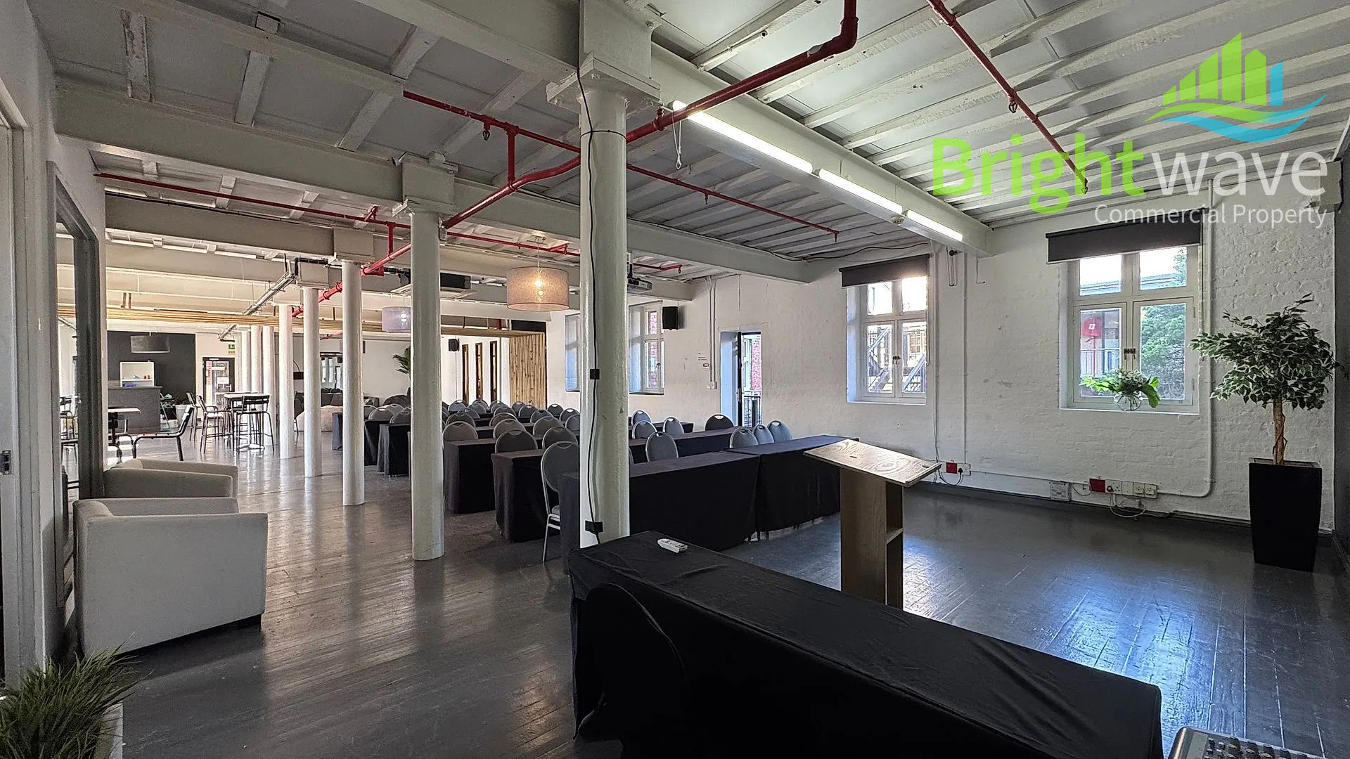 Office layout at The Old Biscuit Mill, Woodstock