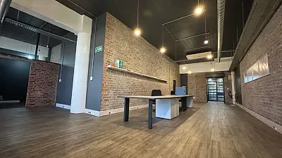 Open plan office area at 97 Durham Avenue