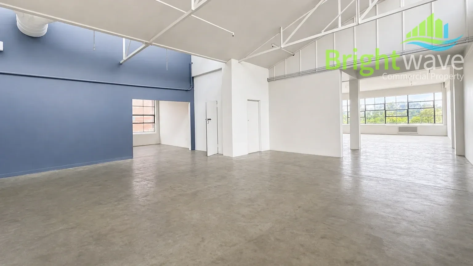 Open plan office area at 10 Searle street, Woodstock