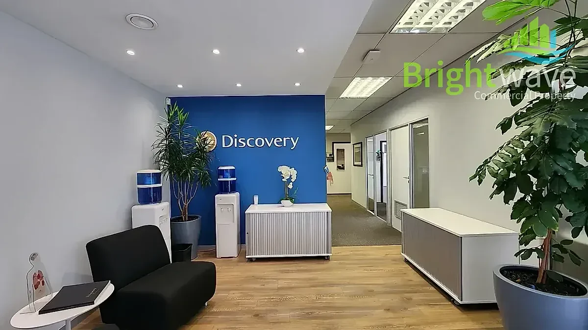 Open plan office area at Tygervalley Office Park