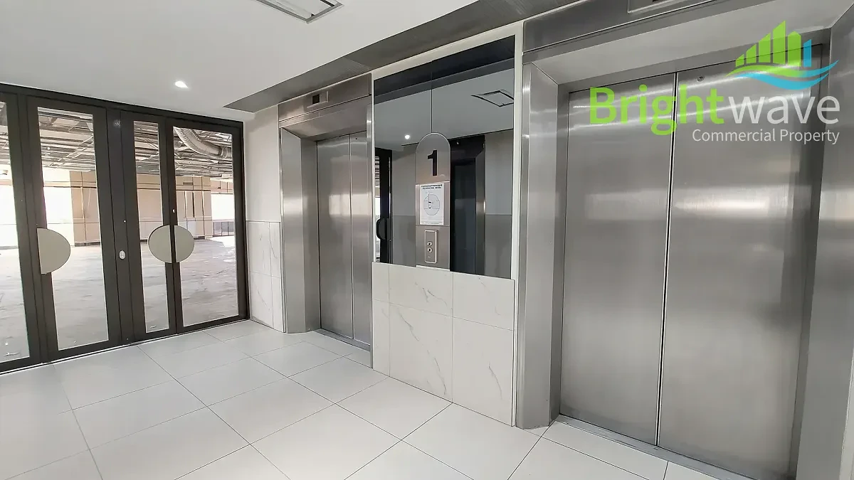 1147 m2 office to let at Sunbel in Bellville, reception interior.