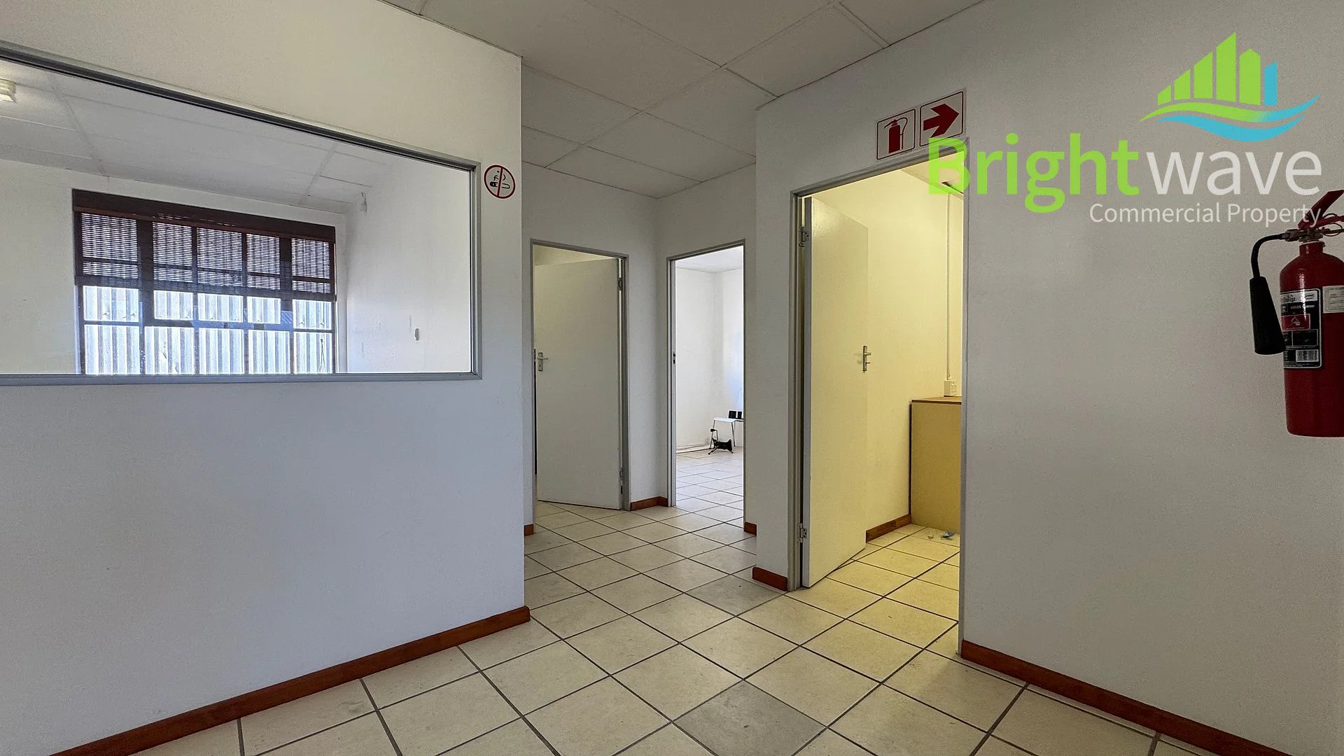 Open plan office area at 34 Marine