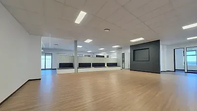 Open plan office area at Sable Square