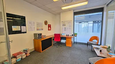 Open plan office area at Sable Square