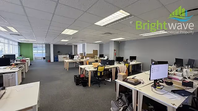 323 m2 office to let at Grove Exchange in Claremont, open plan interior.