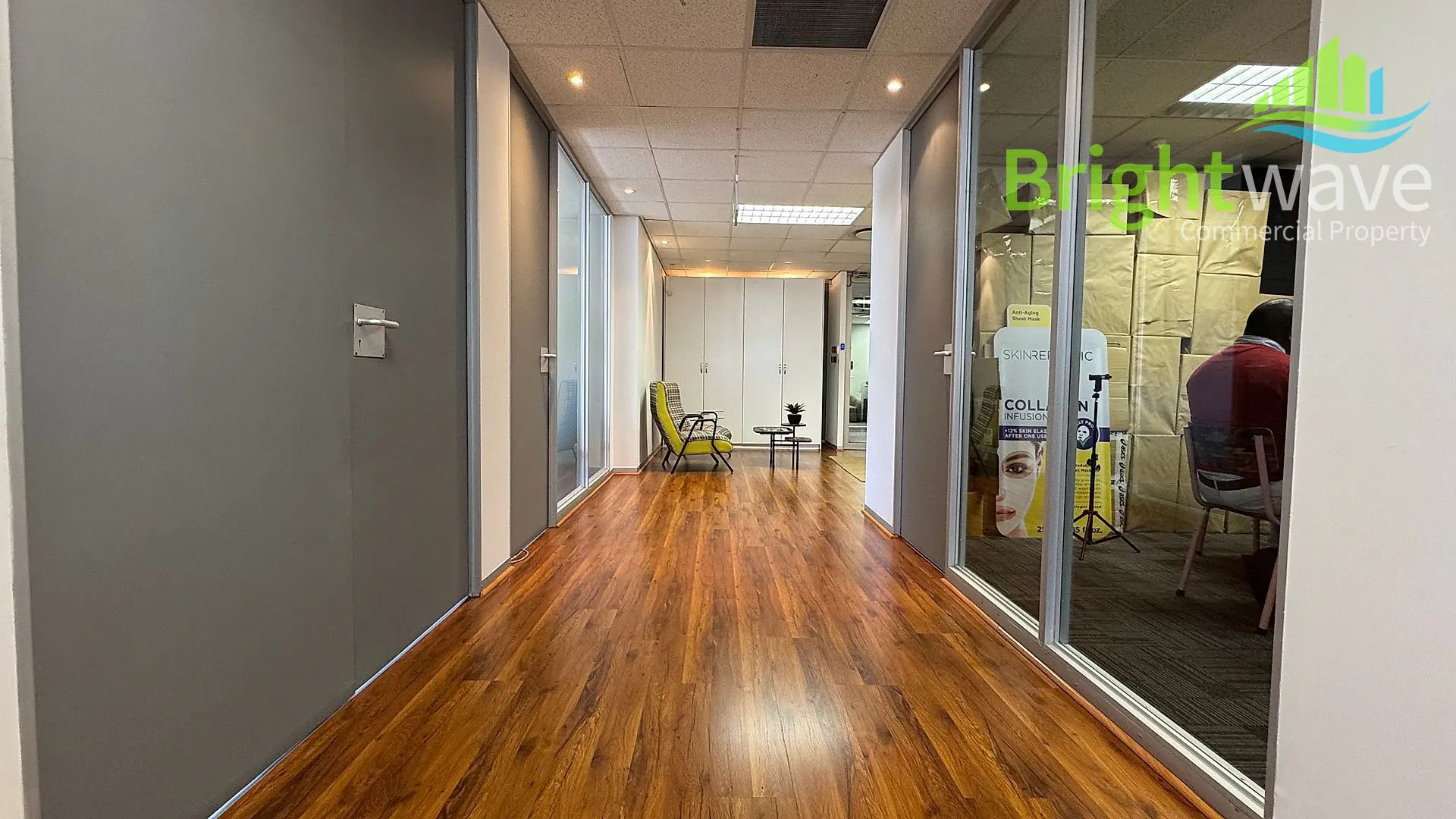 Open plan office area at Grove Exchange