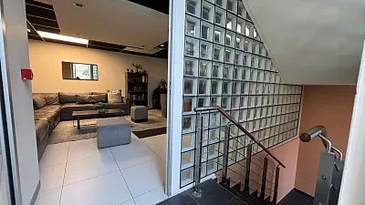 Open plan office area at Grove Exchange