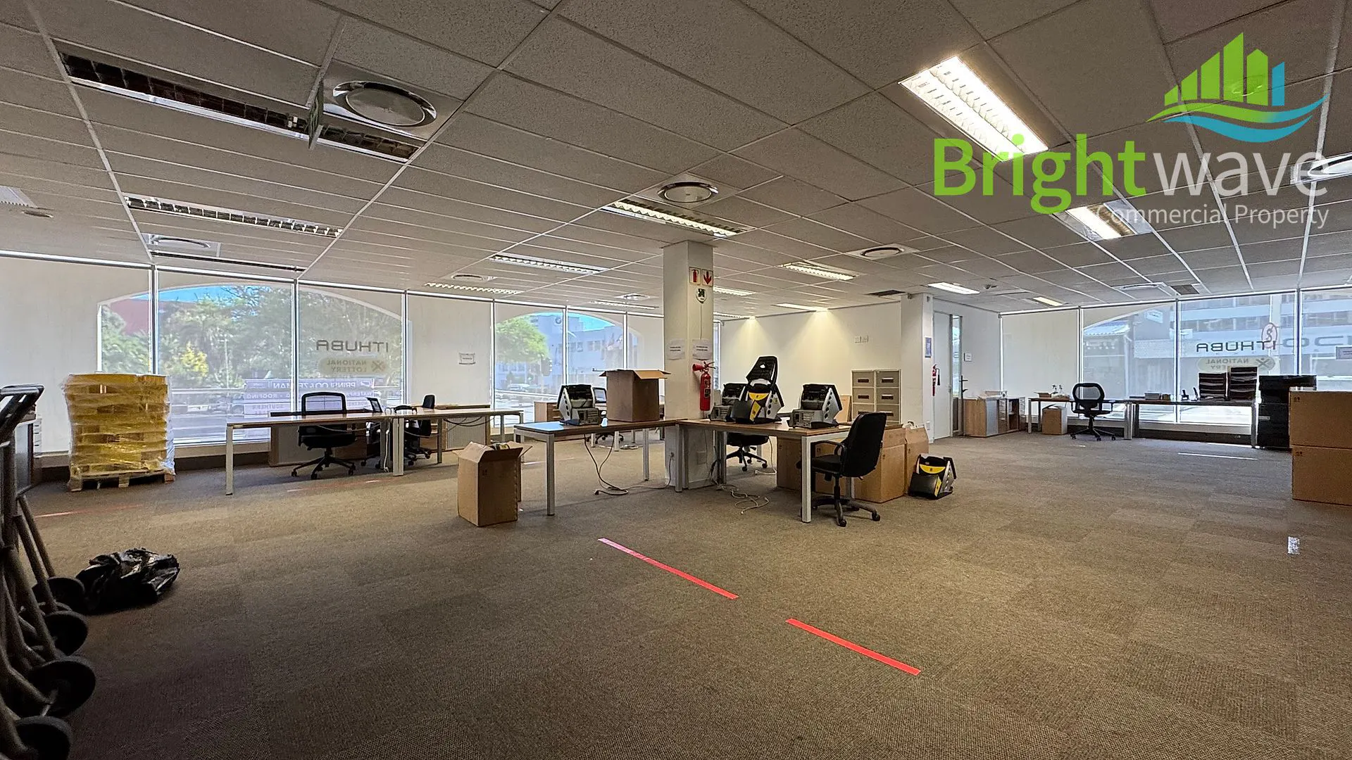 Open plan office area at 200 on Main Road