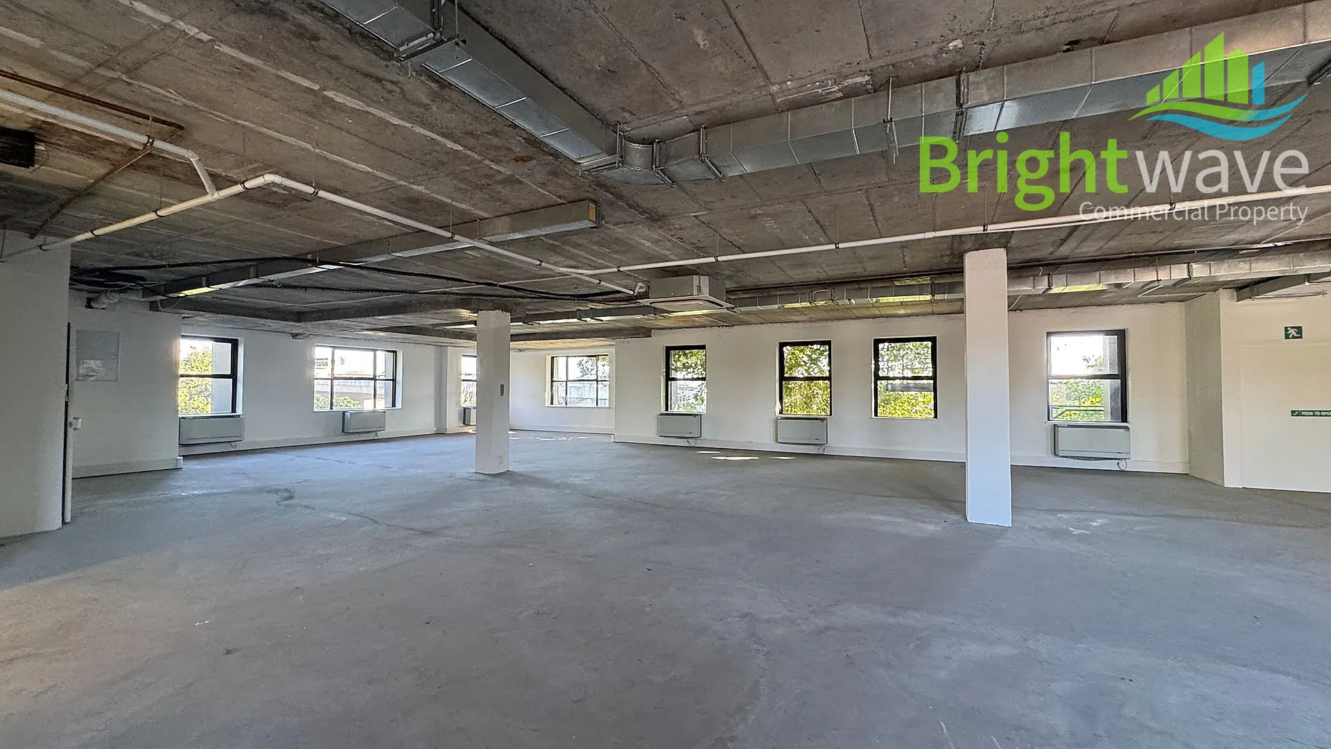 Open plan office area at River Park Office Park
