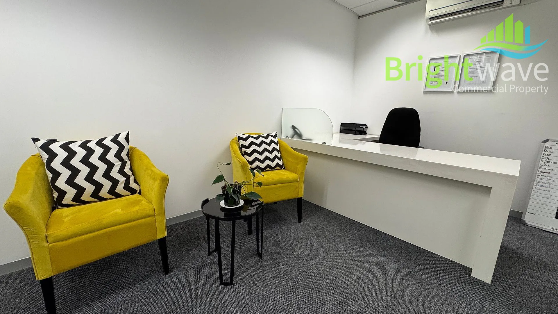 Open plan office area at River Park Office Park