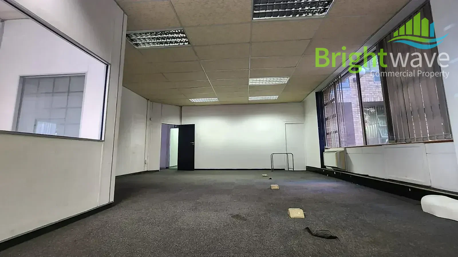 Open plan office area at Louwville Place
