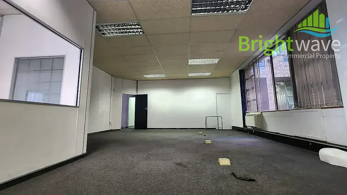 Open plan office area at Louwville Place