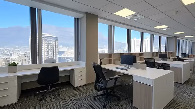 2623.2 m2 office to let at SA RESERVE BANK BUILDING in Cape Town CBD, open plan interior.