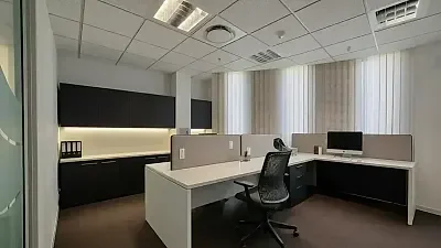 Open plan office area at SA RESERVE BANK BUILDING