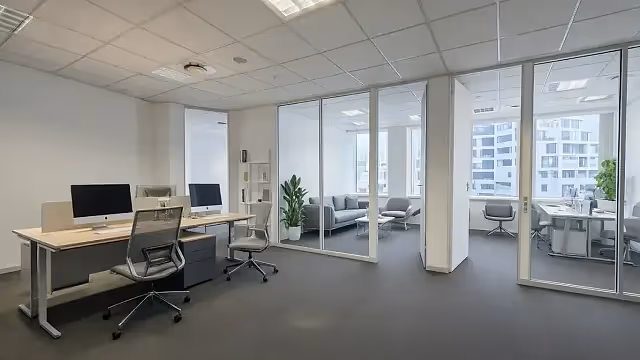 220.85 m2 office to let at SA RESERVE BANK BUILDING in Cape Town CBD, open plan interior.