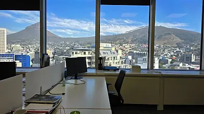 Open plan office area at SA RESERVE BANK BUILDING