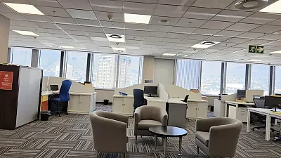 Open plan office area at SA RESERVE BANK BUILDING