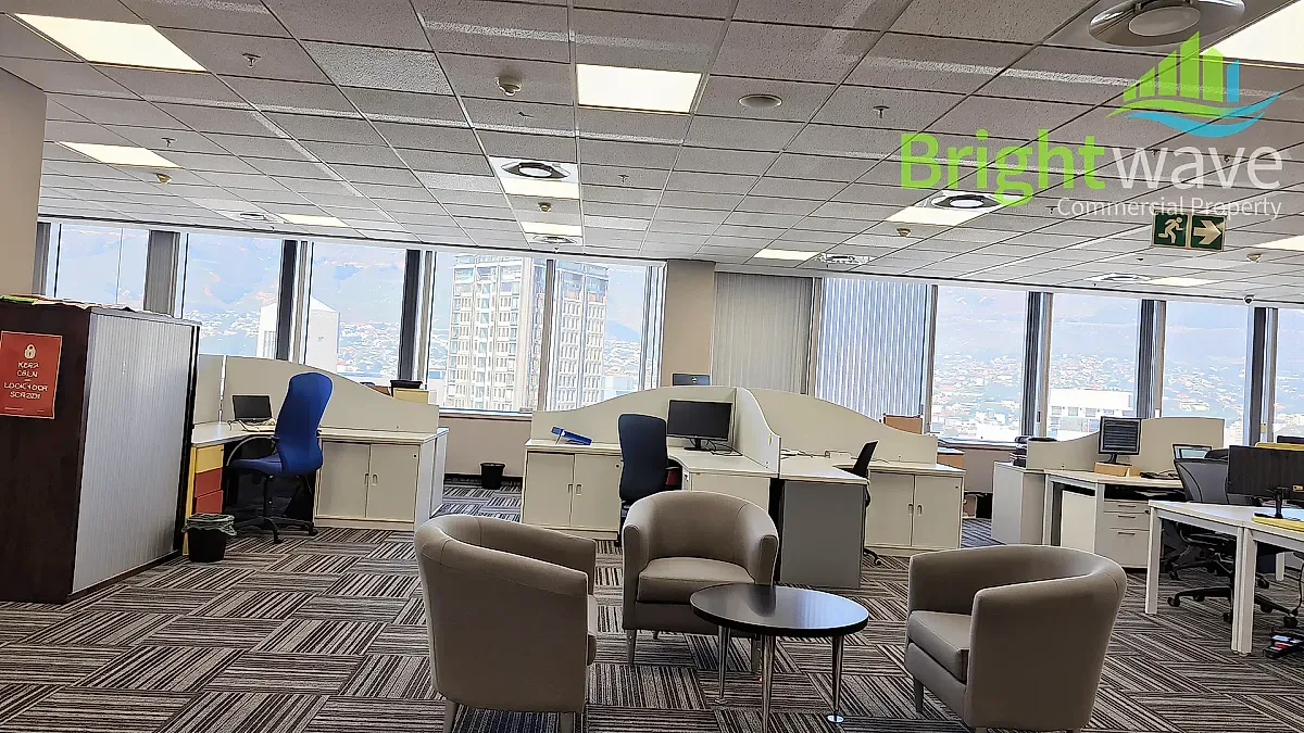 Open plan office area at SA RESERVE BANK BUILDING