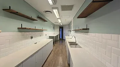 Open plan office area at SA RESERVE BANK BUILDING