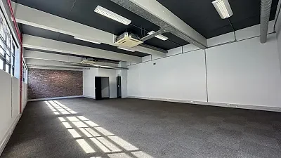 Open plan office area at 127 Cecil Road