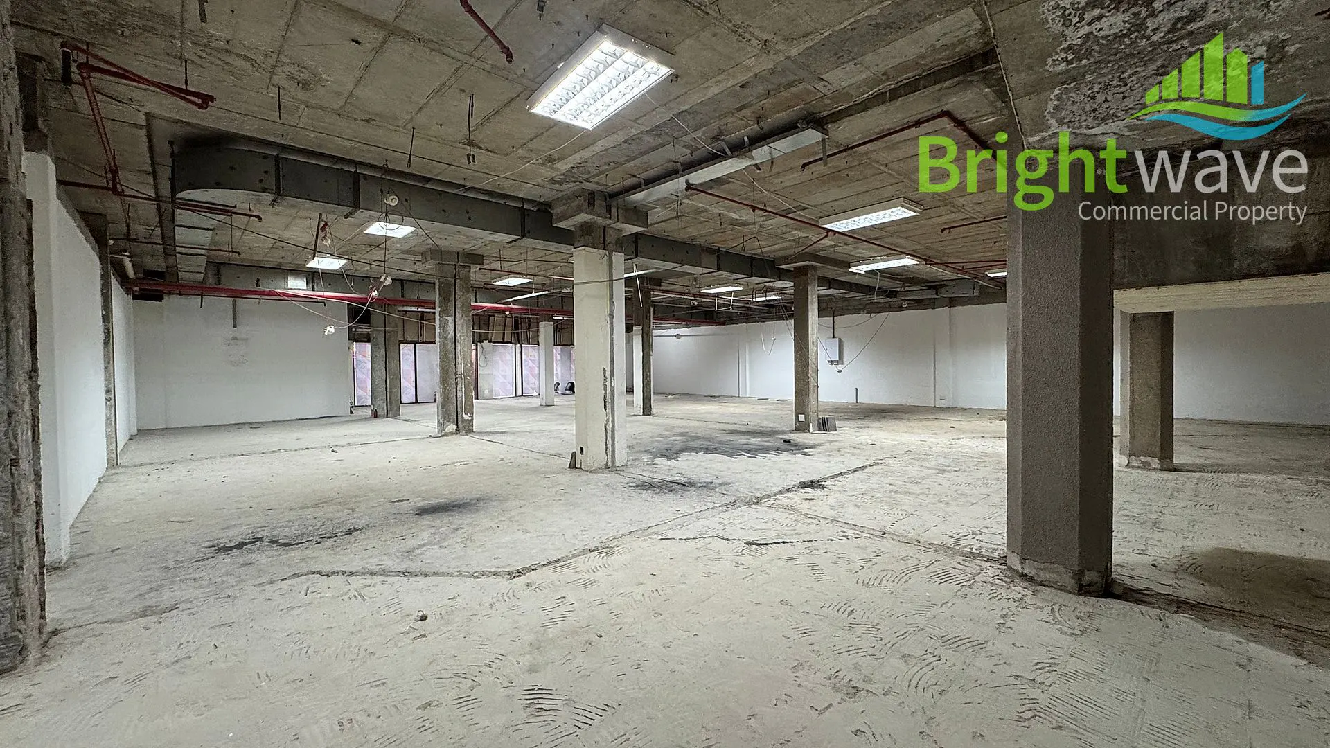 Open plan retail area at Riverside Mall