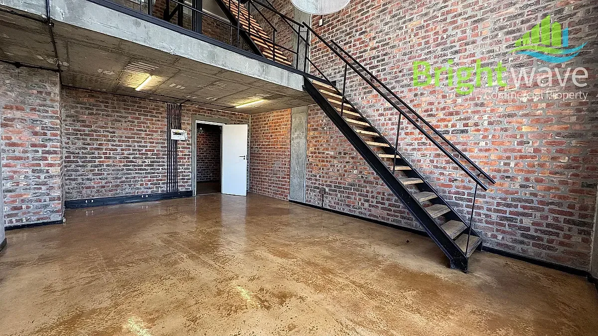 Open plan office area at Old Castle Brewery