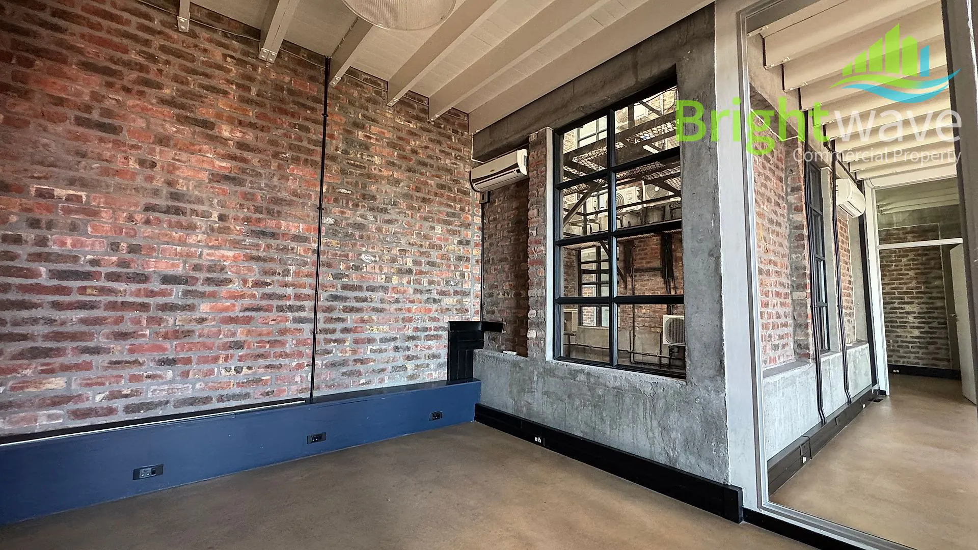 Open plan office area at Old Castle Brewery