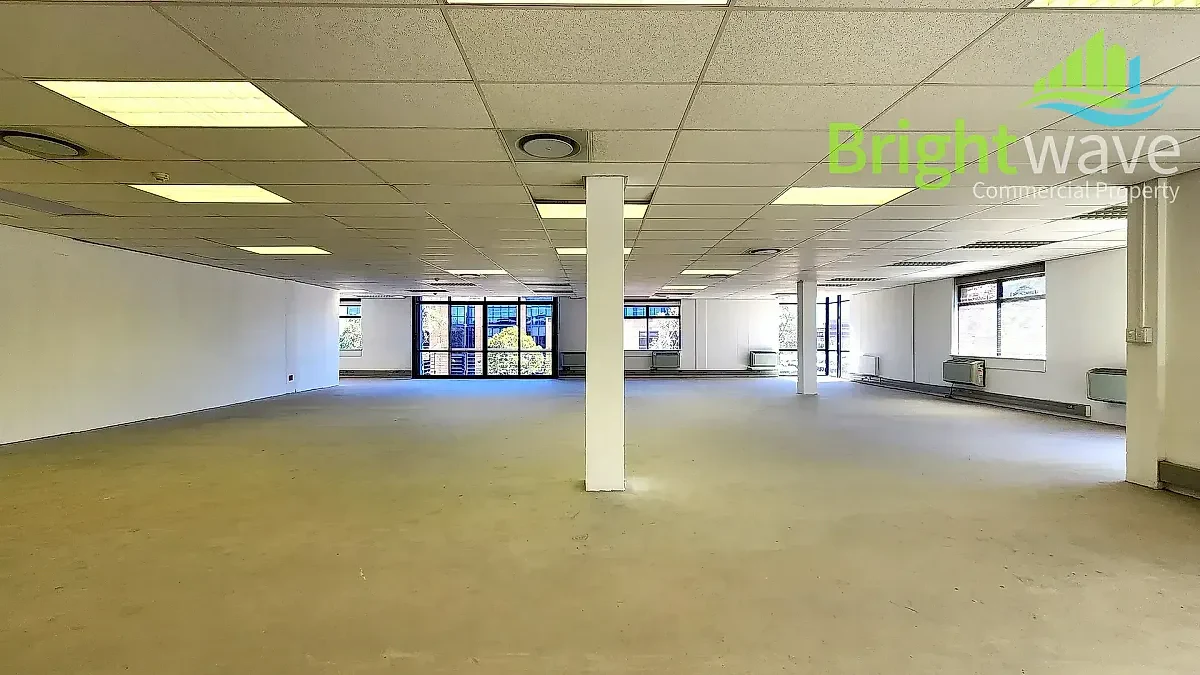 Open plan office area at Plattekloof Office Park