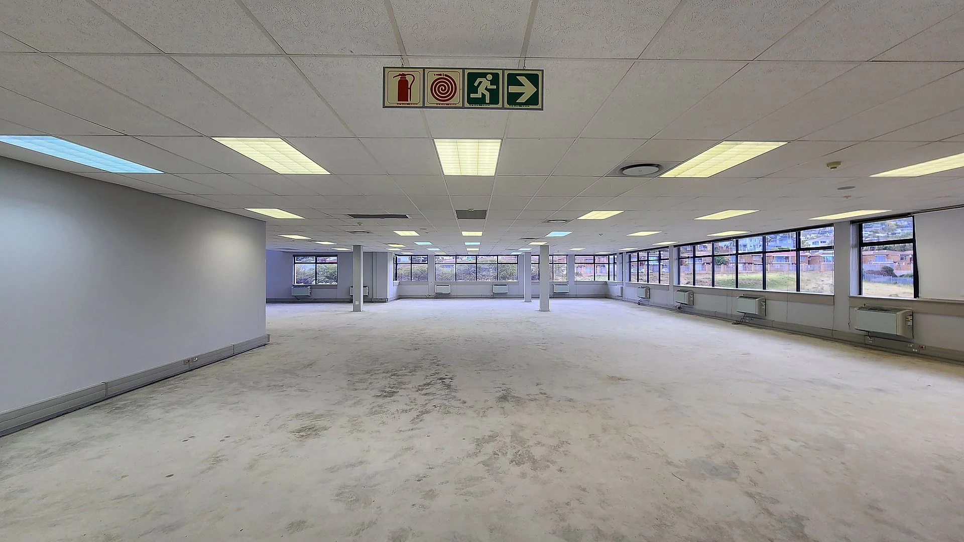 Open plan office area at Plattekloof Office Park