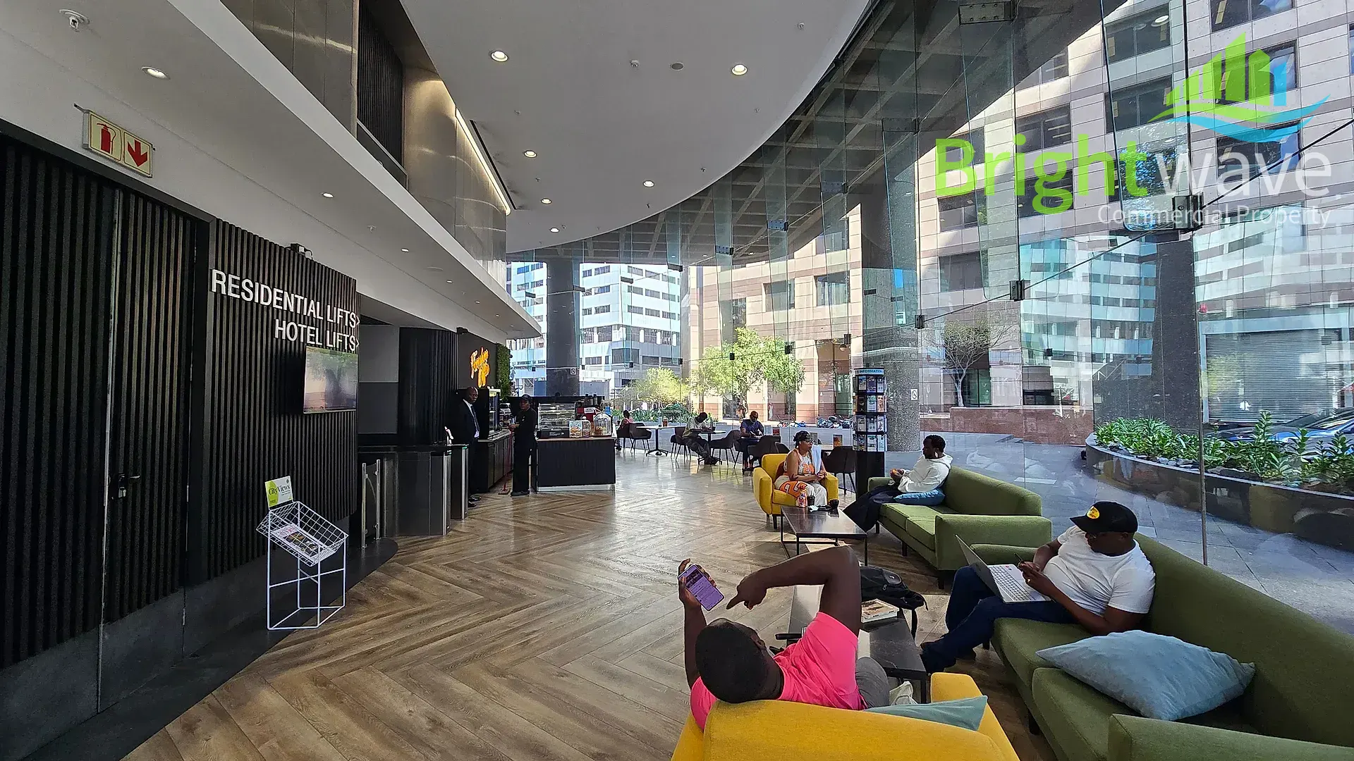 Office layout at ONE THIBAULT, Foreshore