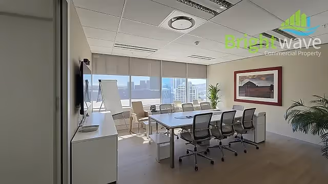 224 m2 office to let at ONE THIBAULT in Foreshore, boardroom interior.