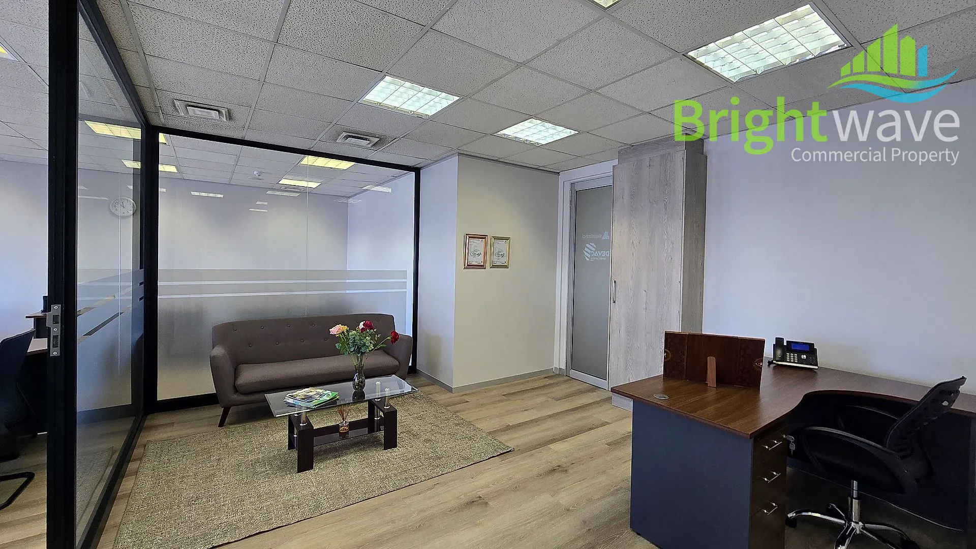 Office layout at ONE THIBAULT, Foreshore
