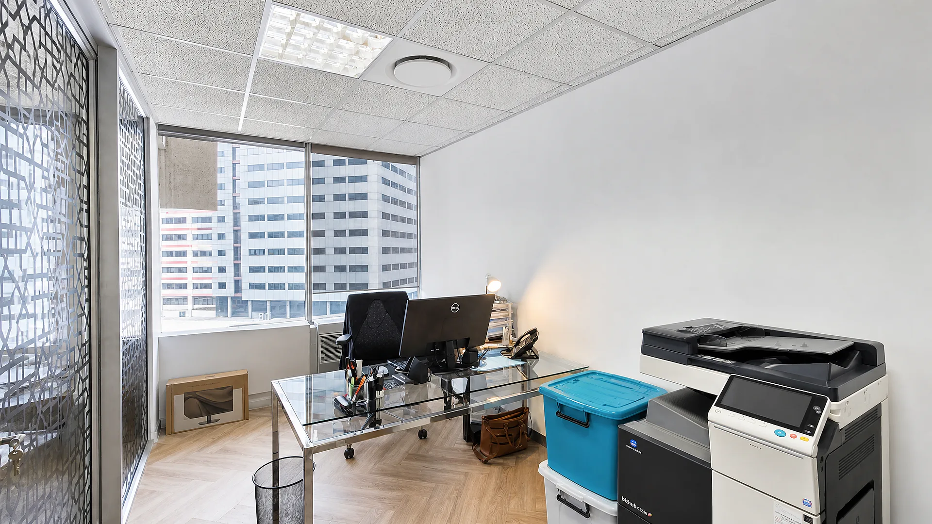 Office layout at ONE THIBAULT, Foreshore