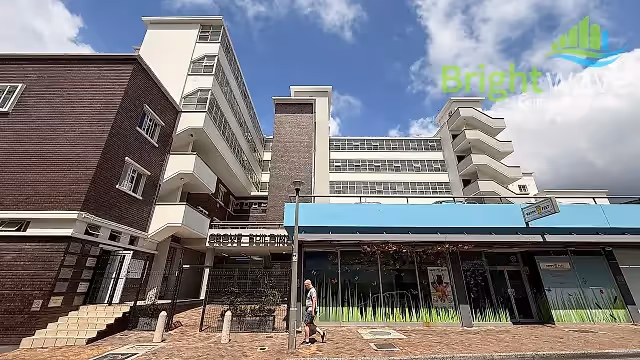 The Grove Building in Claremont, exterior view.