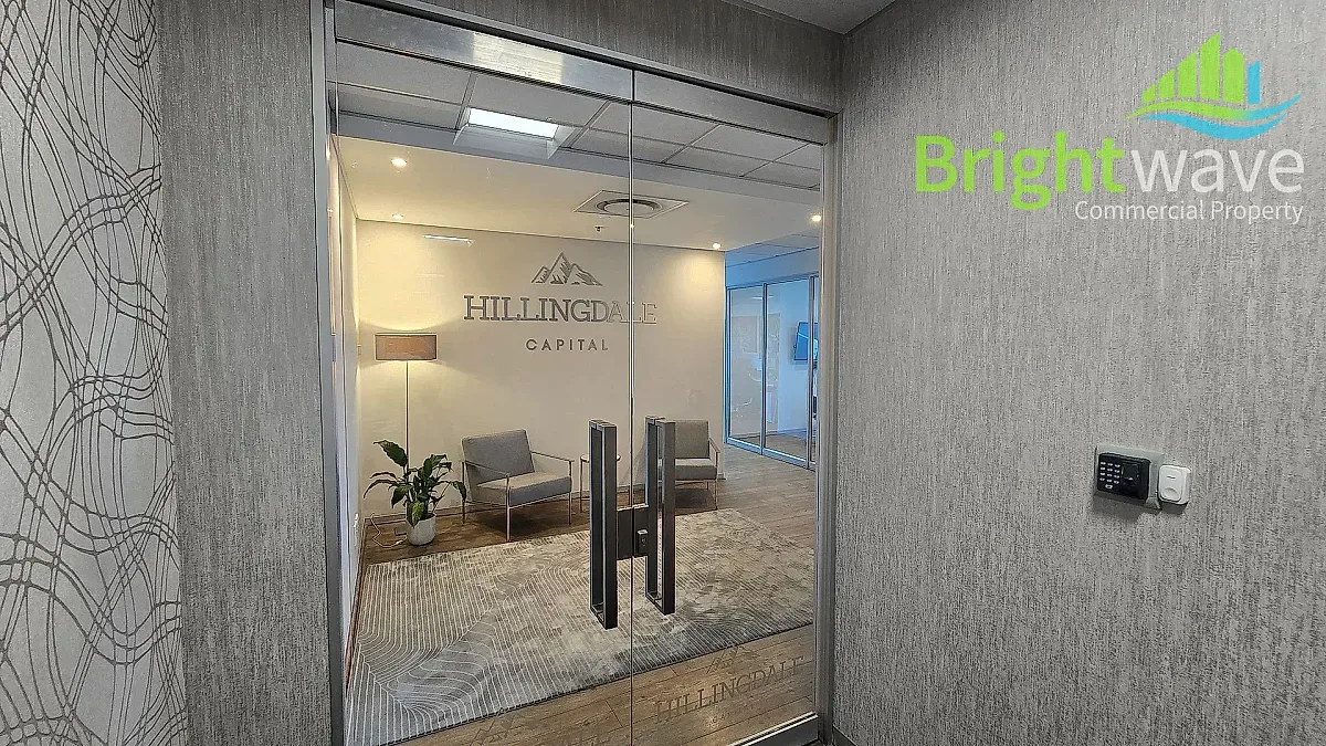 Open plan office area at 4 Bree Street, Portside Tower, Cape Town CBD