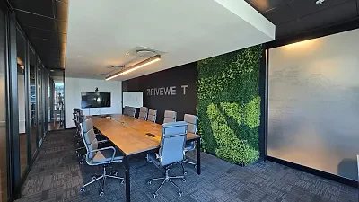 Open plan office area at 4 Bree Street, Portside Tower, Cape Town CBD